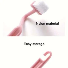 1 Hình Dạng Bàn Chải Vệ Sinh Vệ Sinh Treo Tay Bàn Chải Làm Sạch Phụ Kiện Phòng Tắm Dụng Cụ Vệ Sinh Nhà Cửa - Hồng - Xem 4