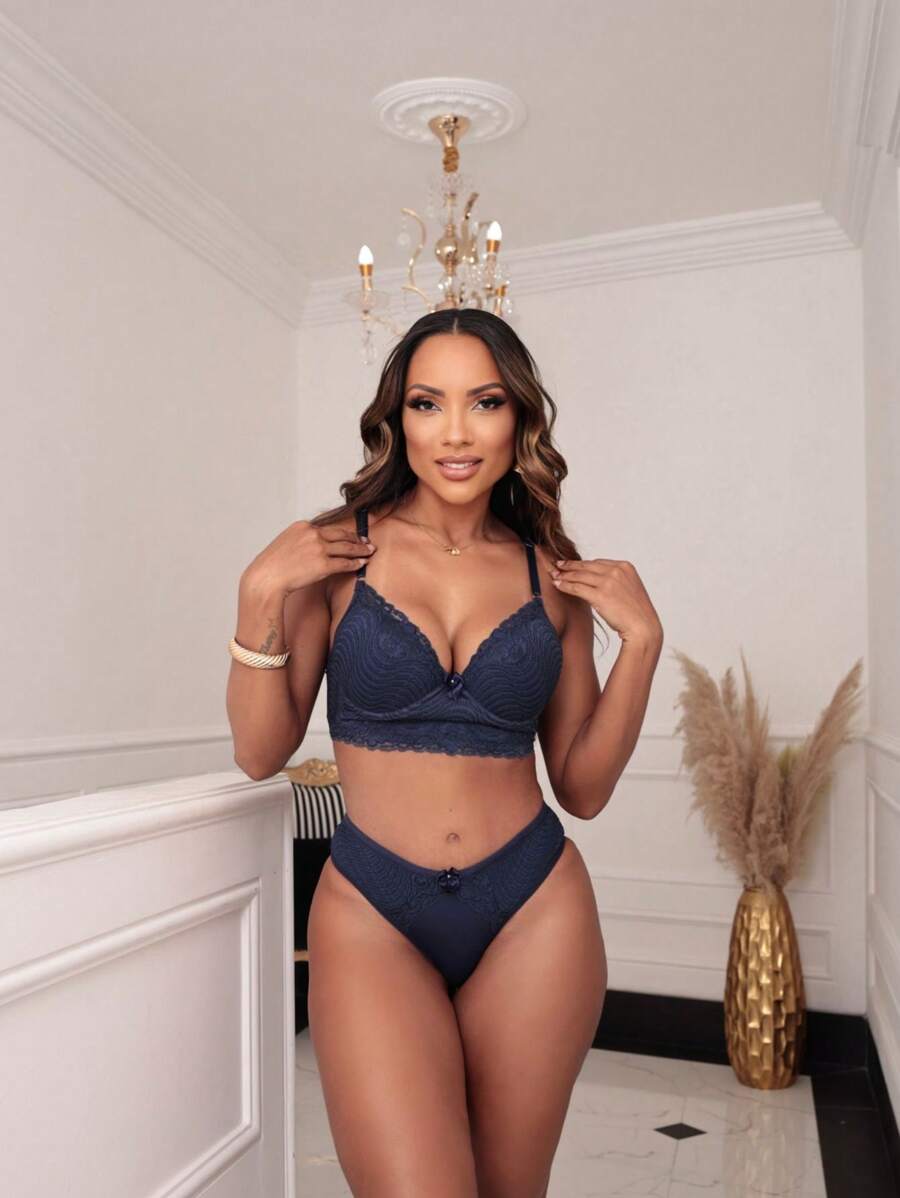 Women Bra & Panty Sets - 藍色 - 查看 1