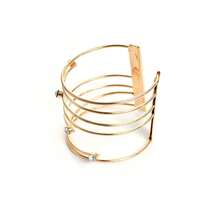SOHI Women Gold-Toned Cuff Bracelet - 金色 - 查看 5