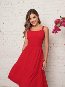 Women Dresses - 紅色 - 查看 2