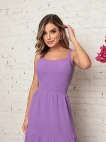 Women Dresses - 紫丁香色 - 查看 2