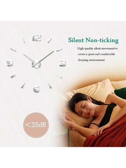 3D Diy Frameless Large Wand Clocks Living Room Moderne Extra Big Stickers Home Kitchen Bedroom Indoor ative Giant Silent Klok Kit Ho Office ation,Home ,Room Birthday Graduation Dormitory Back To School view 5