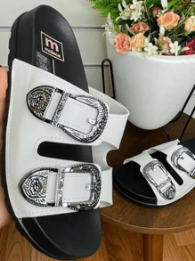 Women Flat Sandals - 白色 - 查看 3