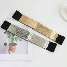 夏季時尚女性腰帶,適合作為女士的禮物 - 金色 - 查看 4