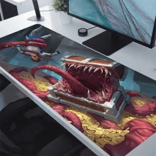 Devineresse Magic Chest Monster Mouse Pad Desk Mat Large Computer Keyboard Pad Anime Mouse Pad Board And Card Pad TCG Playmat Table Mats Compatible With MTG RPG CCG - Multicolor - View 2