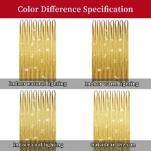 48英寸闪亮亮片接发，1600根发丝，8种混合颜色，闪亮亮片接发，女士发饰，适用于圣诞节、新年、万圣节、角色扮演派对、嘉年华、音乐节等场合。