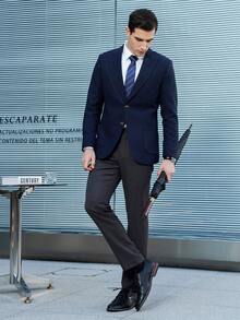 SHOESMALL Men's Dress Brown Shoes Classic Mens Oxfords Imported Formal Business Shoes Modern Derby Oxford Casual Shoes - 黑與白 - 查看 3