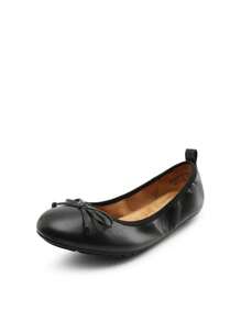 Women Black Bow Knot Flats Slip On Ballet Flats Round Toe Foldable Comfortable Soft Lightweight Travel Vacation Dress Flats Shoes - màu đen - Xem 5
