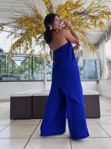 Women Jumpsuits - Royal Blue - View 2