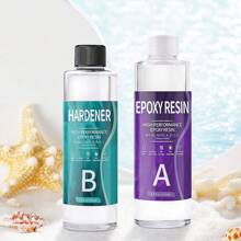 Ein Set Von 1000ml 1:1 Ab-kristallTransparent Epoxidharz Klebstoff Kit Für Diy, Mit Hoher Transparenz Und Gelbfärbungsbeständigkeit, Geeignet Für Die Herstellung Von Silikonformen Und Handwerkskreationen