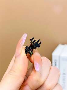 24入組女孩糖果色花形髮夾,適用於小型髮型設計 - 彩色 - 查看 8
