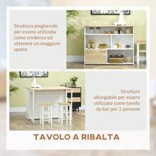 HOMCOM Bar Tables - White - View 7