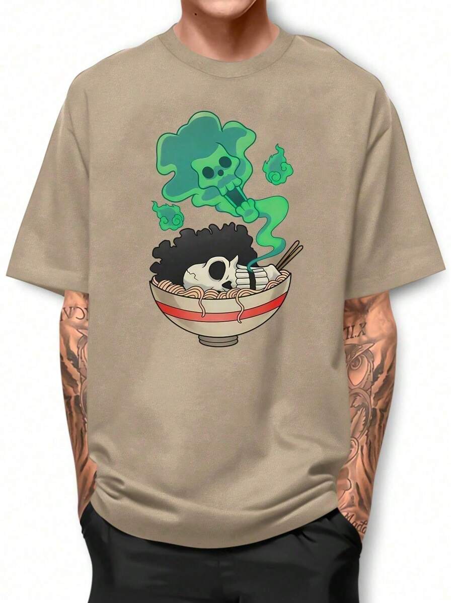 Men T-Shirts - Màu Khaki - Xem 1