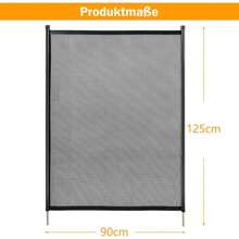 Pool Fence, Child, Protective Fence, Garden, Fence Privacy Screen, Foldable, Pond Fence For Pool, 360 X 125 Cm, Black