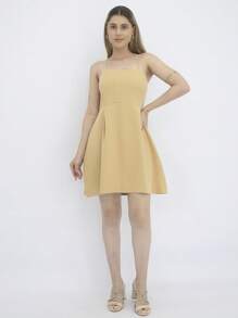 Women Dresses - 米色 - 查看 1