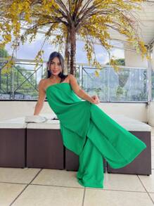 Women Jumpsuits - Green - View 4
