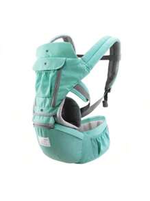 Mochila Canguru Maternidade Bebê Bolsa Carregar Conforto Suporte Criança Costas Baby Passeio ref: A6612 - Verde Menta - Visão 5