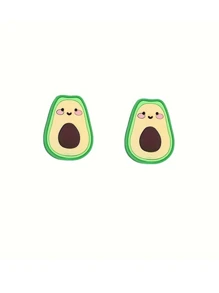 2pcs Cute Avocado-Shaped Charging Cable Protectors Compatible With IPhone Charging Cord Protective Case Charger Protector