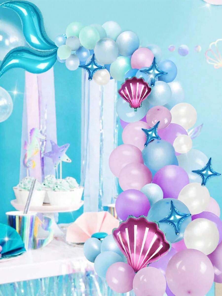 87pcs Mermaid Party Decoration Balloon Set