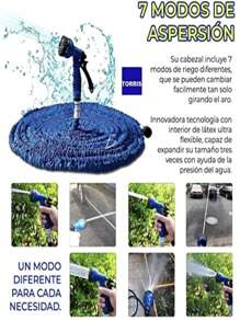 Manguera Multicolor Expandible Flexible Con Aspersor Jardin - 22.5M - Ver 2