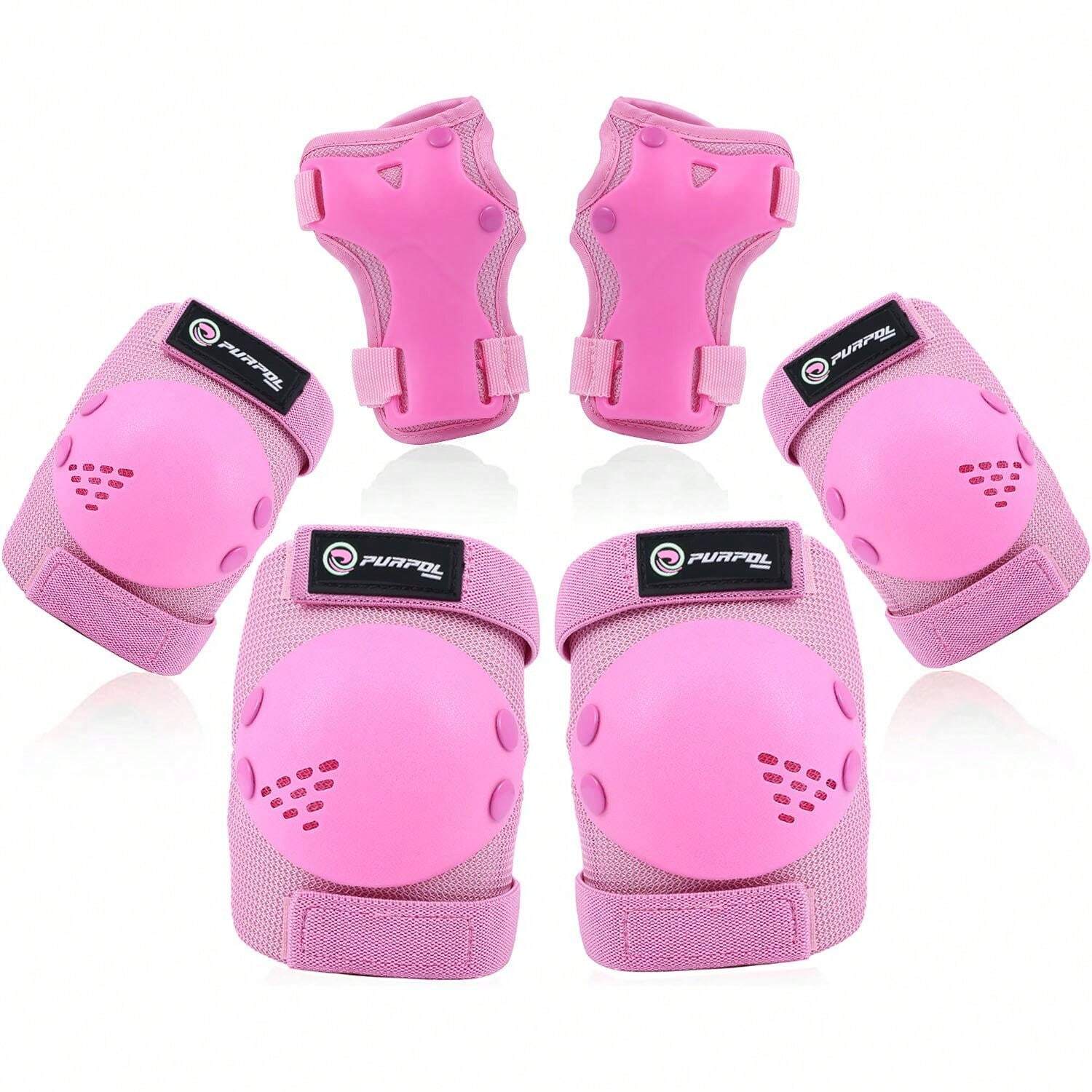 Knee Pads Elbows Pads Wrist Guards 6 In 1 Protective Gear Set For