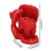 Exquisite Mushroom House Dice Tower 3d Printed Plastic Model With Outstanding Detail, Unpainted - Red - View 2