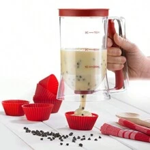 Copo Medidor De Massas Panquecas Bolo Cupcakes 900 Ml - Branco - Visão 1