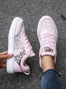 Novo Estilo Respirável E Vazado Sapatos De Mulher Rosa, Raso, Confortável, Casual, Sapatos De Esporte Feminino De Verão