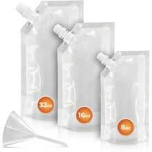 Plastic Flasks - White - View 2