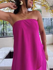 Women Jumpsuits - Violet Purple - View 5