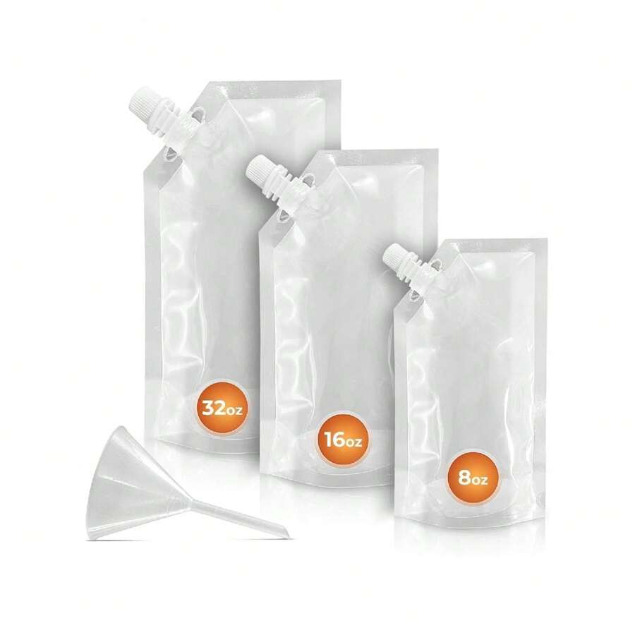 Plastic Flasks - White - View 1