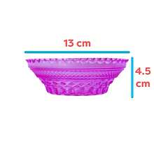 30 Salseras De Plástico Girasol Tipo Cristal Cortado Neón. - Rosa Fucsia - Ver 2