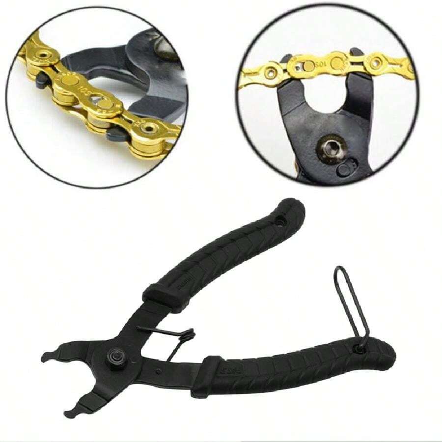 Bicycle Chain Repair Tool, Mountain Bike Chain Disassembly Tool, Magic Link Pliers Installation Tool - Black - View 1