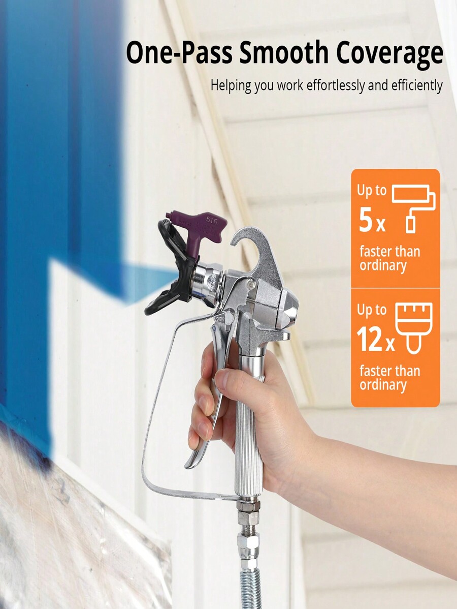 Airless HVLP Paint Sprayer, High Efficiency, ThinningFree, Minimal