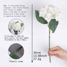 1 bola de flores artificiales de colores de caramelo, perfecta para decoración - Blanco - Ver 4