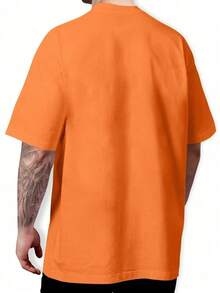 Men T-Shirts - 橘色 - 查看 2