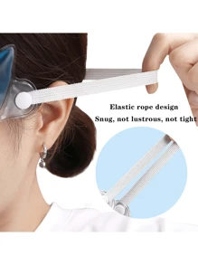 1pc Pvc Blue Multifunctional Gel Eye Mask For Sleeping, Relieving Eye Fatigue, Hot & Cold Therapy - Blue - View 3