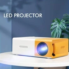 Mini Proyector, Proyector Portátil De Oficina 1080p, Proyector De Vídeo De 3000 Lúmenes, Compatible Con Computadora Portátil/teléfono Inteligente/consola De Juegos/tv Stick/pc, Compatible Con Usb, Hdml, Audio, Av. - Tipo de Enchufe A USA (110-127V) - Ver 2