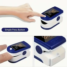 1pc Portable Finger Pulse Oximeter: Heart Rate Monitor -  This Tool Does Not Include Batteries!(Use AAA Battery,Distinguish Between Positive And Negative Battery Terminals )  Christmas, Halloween, Thanksgiving Day Gift