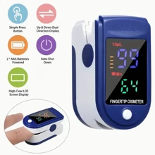 1pc Portable Finger Pulse Oximeter: Heart Rate Monitor -  This Tool Does Not Include Batteries!(Use AAA Battery,Distinguish Between Positive And Negative Battery Terminals )  Christmas, Halloween, Thanksgiving Day Gift