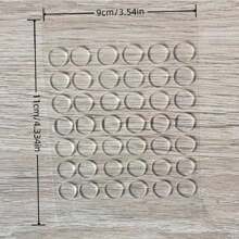 126/252 Pcs Clear Museum Gel Poster Sticky Tack Removable Glue Dots Double Sided Sticky Dots No Trace Adhesive Dots Sticky Putty Glue Dots For Crafts Balloons Festival Party Decorations,0.39" Back To School