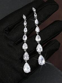 rakol 2 件裝時尚流蘇和水滴形耳墜適合女士日常佩戴 - 耳環 - 查看 9