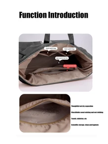 Men Striped Duffle Bag, Bag for School for CollegeTravel BagholidayLuggage BagWeekend BagOvernight Bag - Black - View 8