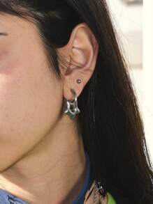 2 Peças/conjunto De Brincos Estilo Punk Unissex Com Design De Cabeça De Escorpião E Crânio