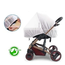 Mosquito Net For Stroller - Protective Baby Stroller Mosquito Net 2 Packs - Perfect Bug Net For Strollers, Bassinets, Cradles, Playards, Pack N Plays And Portable Mini Crib - White - View 3