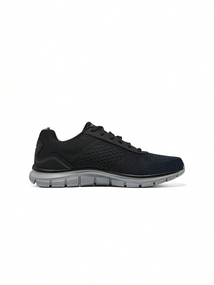 SSK スポーツシューズ 黒 メッシュ Skechers 男性用 アスレチック スポーツシューズ メッシュ 通気