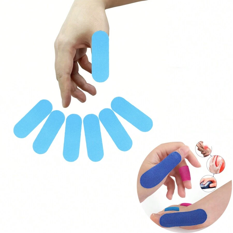 6入組保齡球配件套裝-腕部支撐,拇指保護器,手指握把,男女均適用 - 淺藍色 - 查看 1