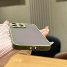 1个手机壳，采用亲肤纹理设计，适用于iOS和安卓手机，男女通用，国际版，非国内版 - 綠色 - 查看 2