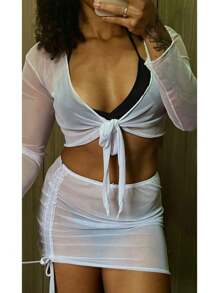 Women Cover Ups - trắng - Xem 1