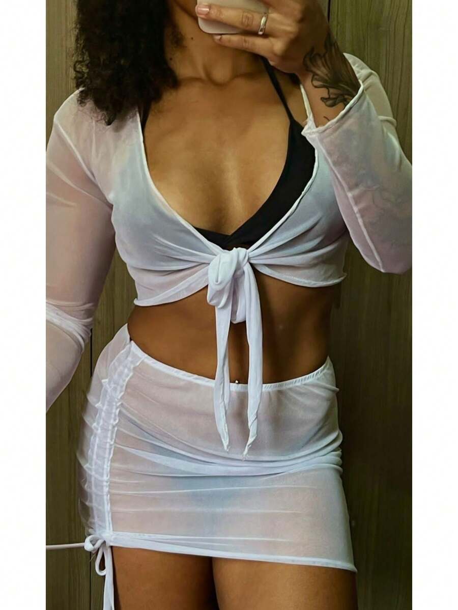 Women Cover Ups - trắng - Xem 1